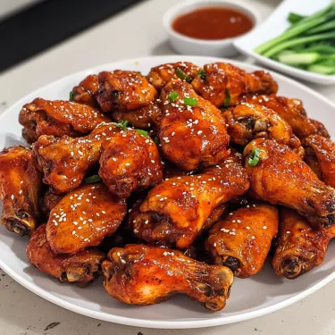 A plate of chicken wings with a dipping sauce.