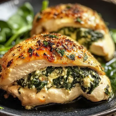Chicken with greens on a plate.