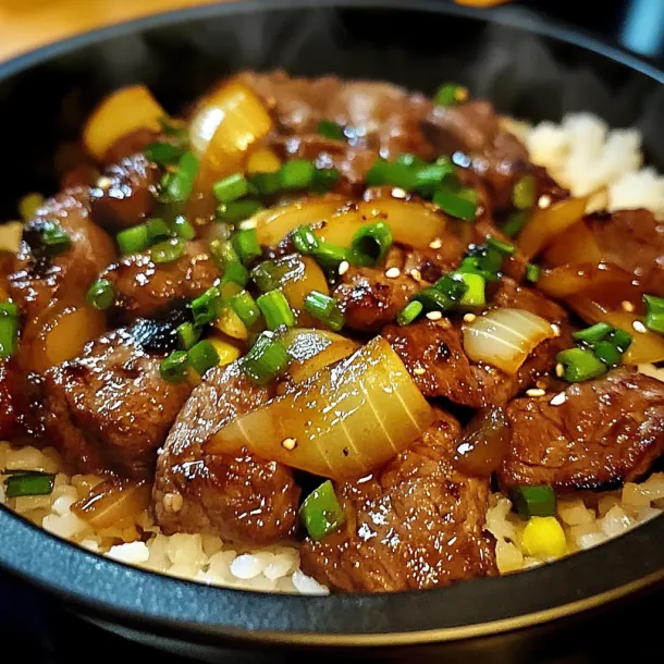 A bowl of beef and vegetables.