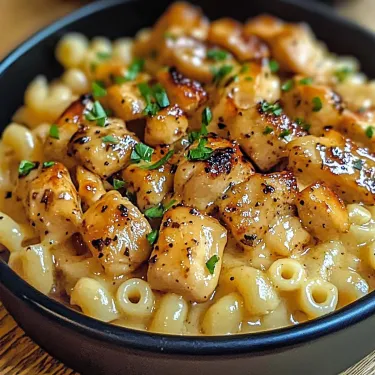 A bowl filled with pasta and crispy chicken strips.