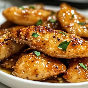 Plate piled high with saucy chicken wings.