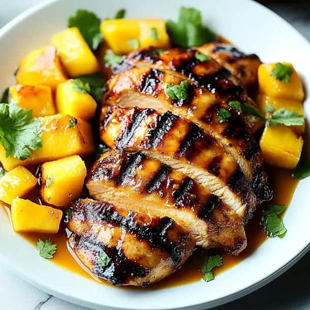 Chicken served with veggies on a plate.