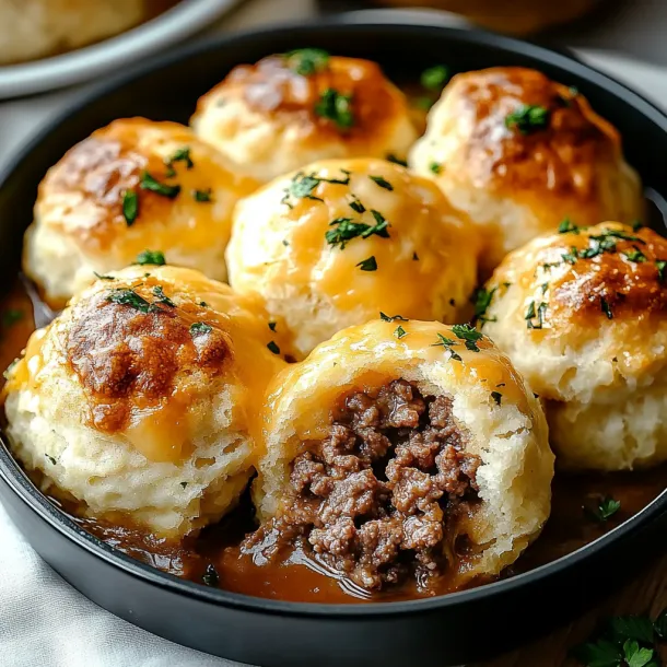 Bowl filled with meatballs in gravy.
