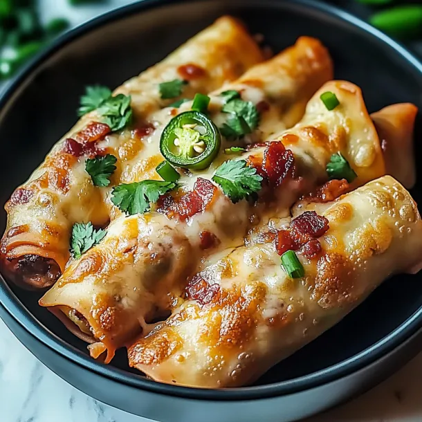 A plate piled high with melty cheese and sliced jalapeños.