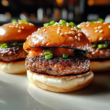 Three burgers with green toppings.