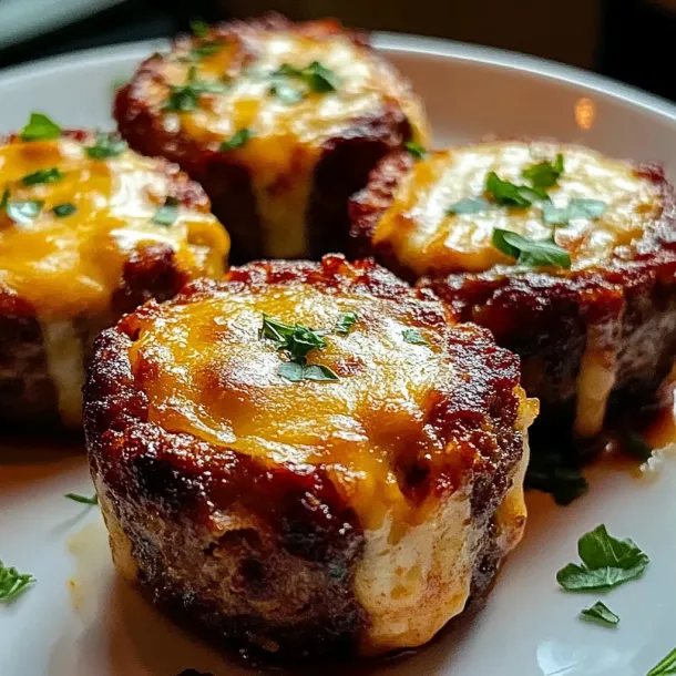 Three cheese and herb filled muffins on a plate.