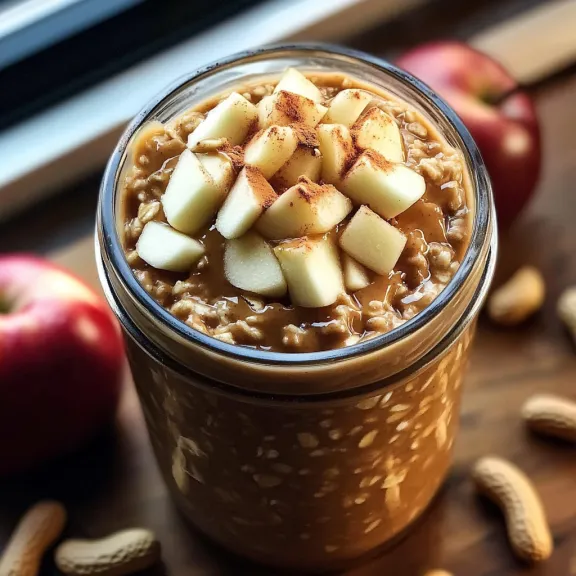 A jar of peanut butter with a spoon in it.