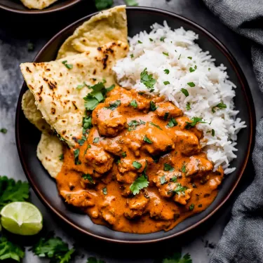 A cozy bowl piled with rice and tender chicken.