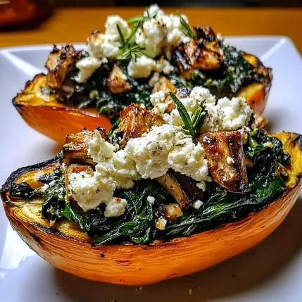 A plate of food with a pumpkin and a pepper.
