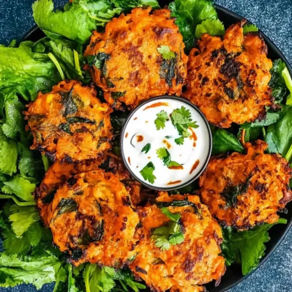 A plate of food with a bowl of sauce.