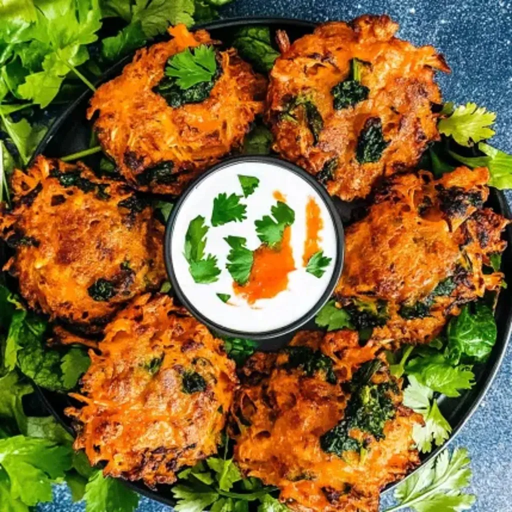 A bowl of food with a white sauce.