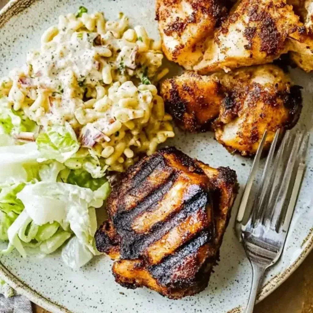 A plate of food with chicken rice and salad