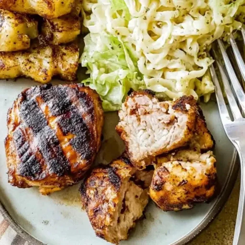 A plate of food with meat and vegetables