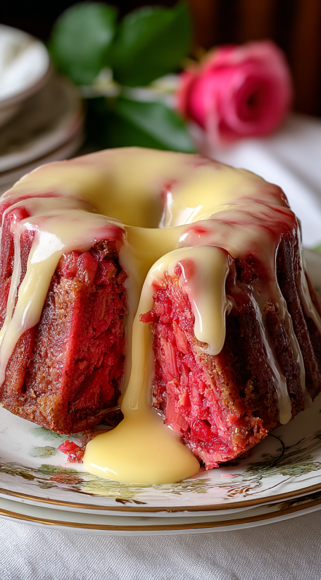 A slice of English Spring Pudding.