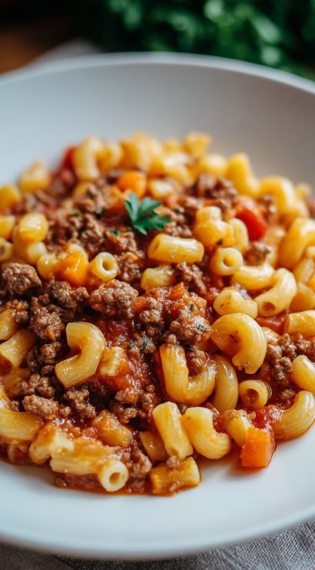 A bowl of creamy sausage ditalini pasta with salsiccia.