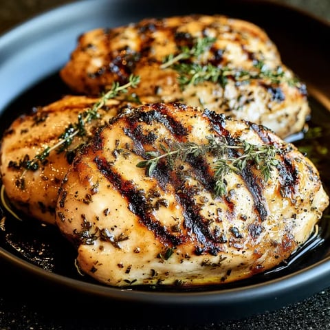Chicken pieces with fresh herbs sprinkled on top.