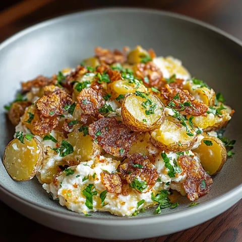A bowl with roasted potatoes and colorful veggies.