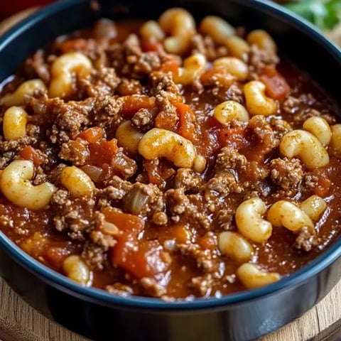 A bowl piled high with beef, pasta, and gooey cheese.